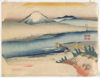 Berg Fuji, Edo-Periode, ca. 1840 (Farbholzschnitt)